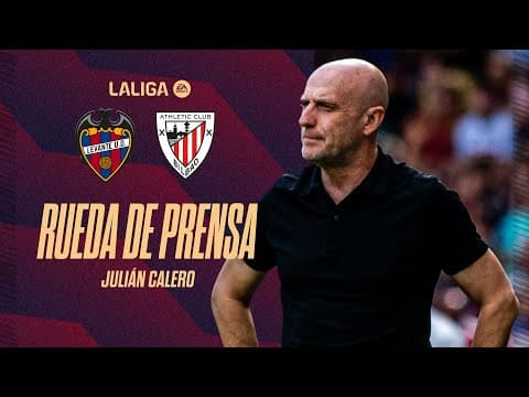 RUEDA DE PRENSA de JULIÁN CALERO previa al encuentro ante el Athletic Club (J14)