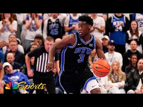 AJ Dybantsa highlights: BYU star pushes Cougars to win over Wisconsin | Big 12 Basketball on NBC