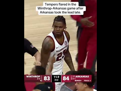 Tempers flared in Winthrop vs. Arkansas