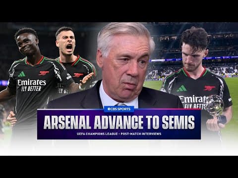 "HISTORIC NIGHT" Declan Rice on ELIMINATING Real Madrid | "They PLAYED BETTER" Ancelotti on Arsenal