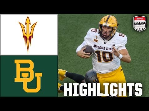 Arizona State Sun Devils vs. Baylor Bears | Full Game Highlights | ESPN College Football