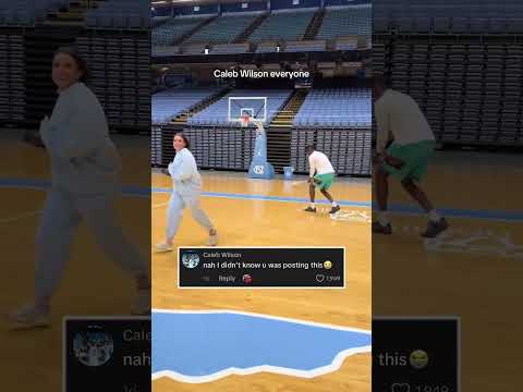 Caleb Wilson tries out lacrosse 😭 (via @chloehumphreyy/TT)