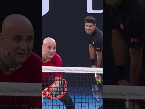 Federer 🤝 Agassi Doubles DREAM team!