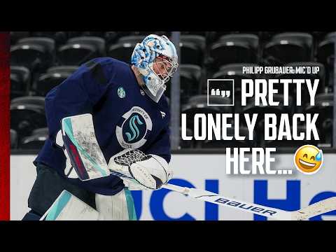 "Pretty Lonely Back Here..." 😅 | Philipp Grubauer - Mic'd Up