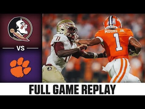 Florida State vs Clemson Full Game Replay | 2025 ACC Football