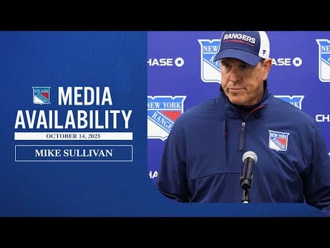 NYR vs EDM: Mike Sullivan Pregame Media Availability | Oct. 14, 2025