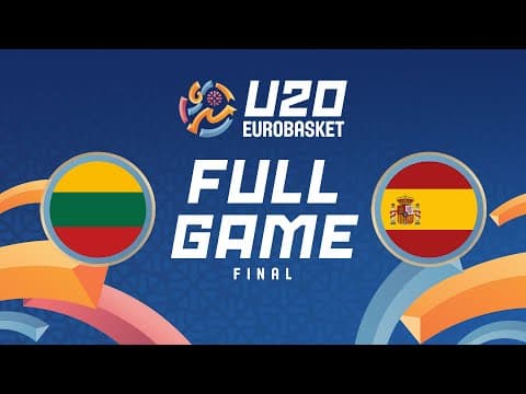 LIVE - Lithuania v Spain | FIBA U20 Women's EuroBasket 2025 | Final