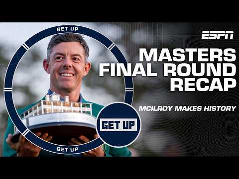 MASTERS FINAL ROUND RECAP ⛳ Rory Mcllroy survives collapse to win FIRST Masters 👏 | Get Up