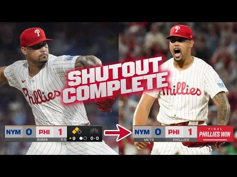 October is in the AIR! 🥶 Mets threaten to score, but Jhoan Duran fans two to earn the save! 🔥