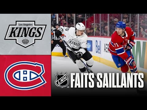 Kings vs Canadiens 11/11/25 | Faits saillants