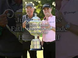 Justin Thomas' father, Mike, never forced golf on him. 👏