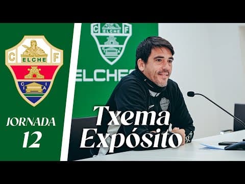 RUEDA DE PRENSA | Txema Expósito habla sobre el Elche CF Femenino - Zaragoza CFF | Jornada 12