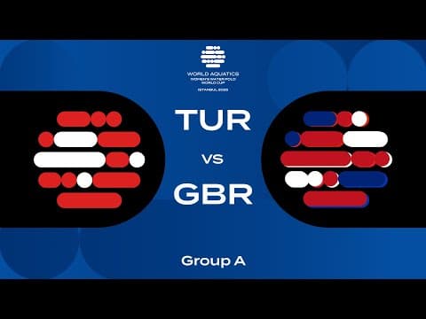 Türkiye vs Great Britain | Group A | Women's Water Polo World Cup 2025 | Division 2 | Istanbul