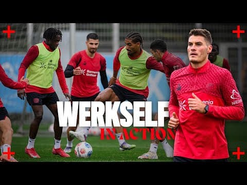 Nutmegs, hard work and a near miss: Werkself in action!
