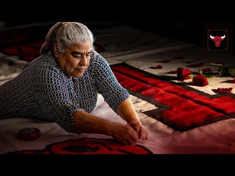 Derrick Rose's jersey retirement banner was hand-stitched!