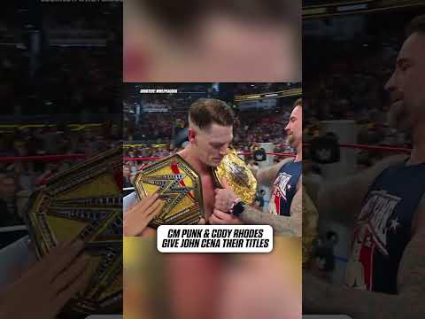 CM Punk & Cody Rhodes show their respect to John Cena as he retires 🥹 (via WWE)