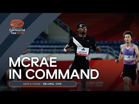 Controlling victory for Khaleb McRae in Beijing 😎  | Continental Tour Gold 2025