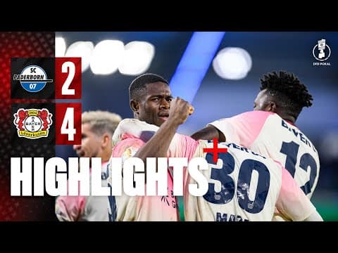 Crazy last-minute victory, Maza's first goal | Highlights Paderborn vs. Bayer 04 | DFB Pokal