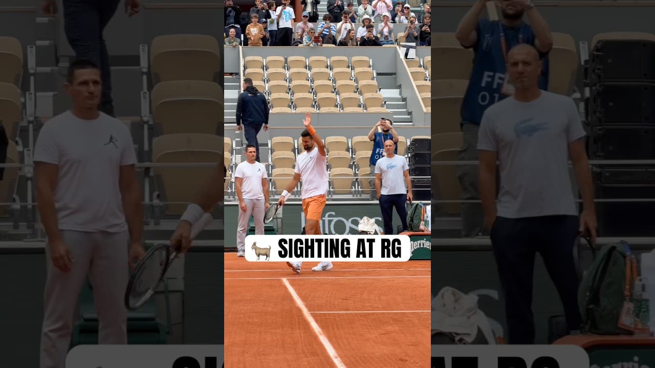 It’s the clay tap for us 🧡 #novakdjokovic #rolandgarros