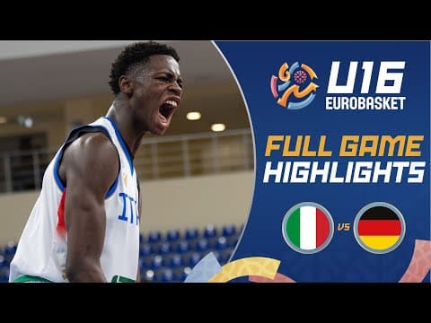 Italy 🇮🇹 vs Germany 🇩🇪 | Highlights | FIBA U16 EuroBasket 2025