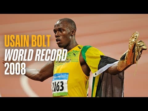 Usain Bolt's FIRST triumph! 🇯🇲 | Full Replay Men's 100m Beijing 2008