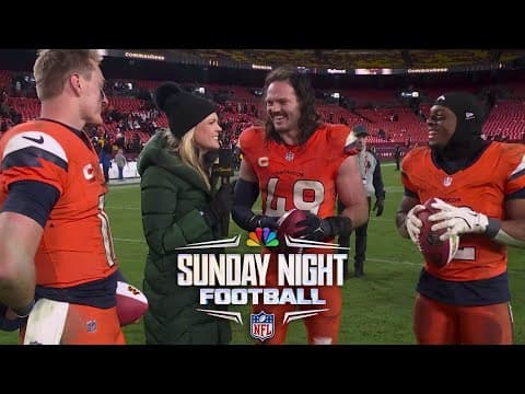 Broncos' Bo Nix: Denver's defense 'did it again' in SNF win over Commanders | SNF | NFL on NBC