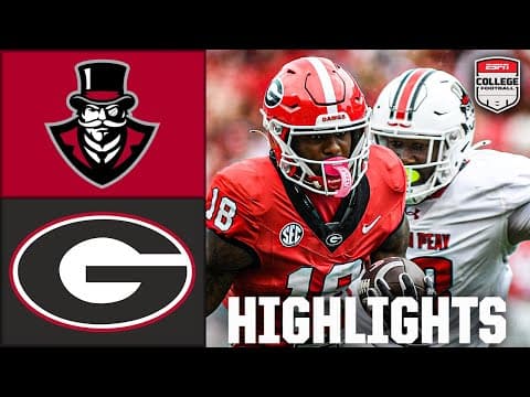 Austin Peay Governors vs. Georgia Bulldogs | Full Game Highlights | ESPN College Football