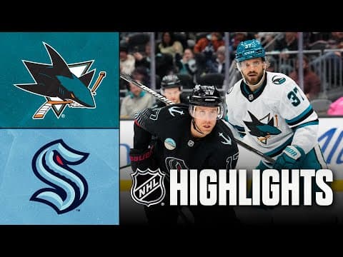 NHL Highlights | Sharks vs. Kraken | November 05, 2025
