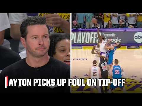 Deandre Ayton picks up a foul ONE SECOND into the game after the tip-off 😅 | NBA on ESPN