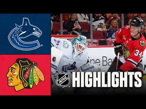 NHL Highlights | Canucks vs. Blackhawks | October 17, 2025