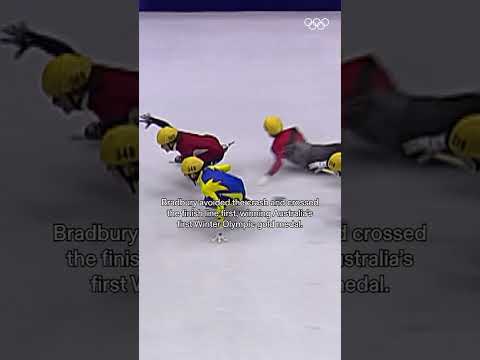 Steven Bradbury won at #SaltLakeCity2002 🥇, after a dramatic turn of events on the ice 👀