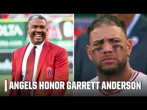 Los Angeles Angels play tribute video, hold moment of silence for Garrett Anderson | MLB on ESPN