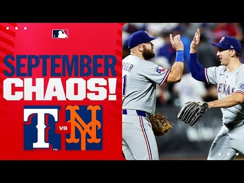 FINAL 3 OUTS between the Rangers and Mets! (1 game has HUGE Postseason effects for MANY teams 😱)