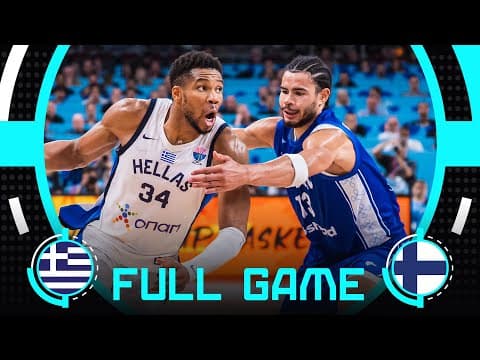 3RD PLACE GAME | Greece v Finland | Full Basketball Game | FIBA EuroBasket 2025