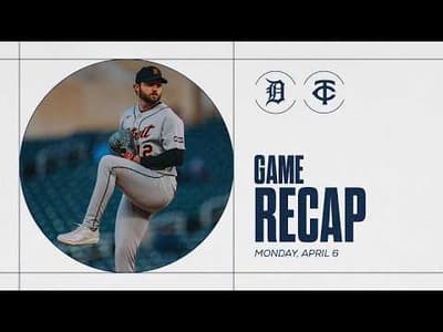Tigers vs. Twins Highlights | 4/6/26