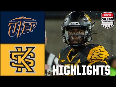 UTEP Miners vs. Kennesaw State Owls | Full Game Highlights | ESPN College Football