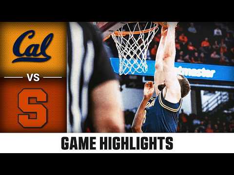Cal vs. Syracuse Game Highlights | 2025-26 ACC Men's Basketball