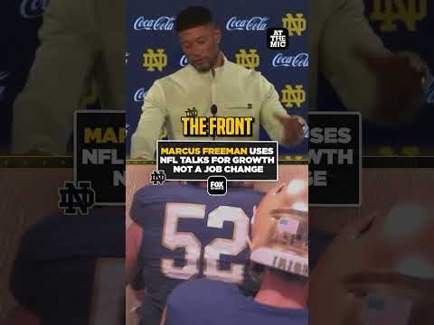 Marcus Freeman Acknowledges NFL Calls, Reaffirms Commitment to Notre Dame 🏈 #CFB #NotreDame