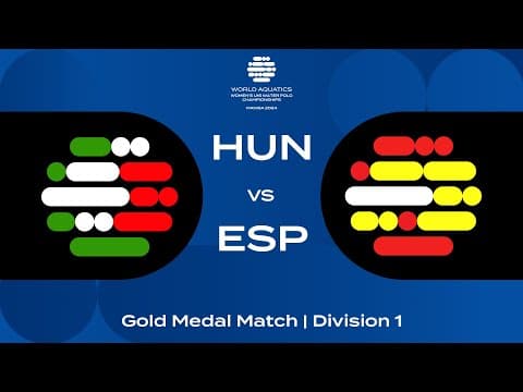 Epic Gold Medal Showdown: Hungary vs Spain | Women’s U16 Water Polo 2024
