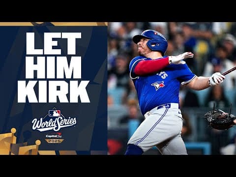 COMEBACK KIRK! Alejandro Kirk's 3-run home run puts the Blue Jays in front in World Series Game 3! 🤯
