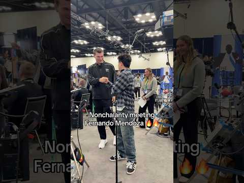 Acting nonchalant meeting Fernando Mendoza 🔥