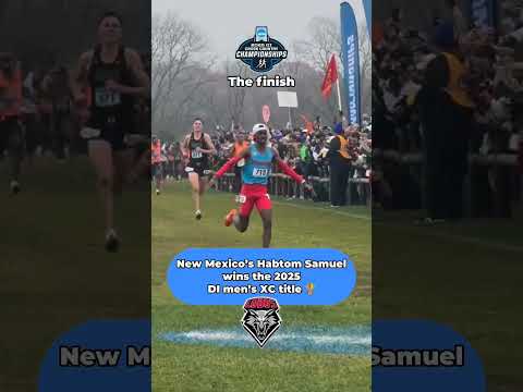 Habtom Samuel wins XC title after back-to-back second place finishes 💪 #shorts