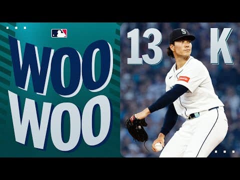Bryan Woo struck out a CAREER HIGH 13 BATTERS as the Mariners won their 8th STRAIGHT GAME! 😳