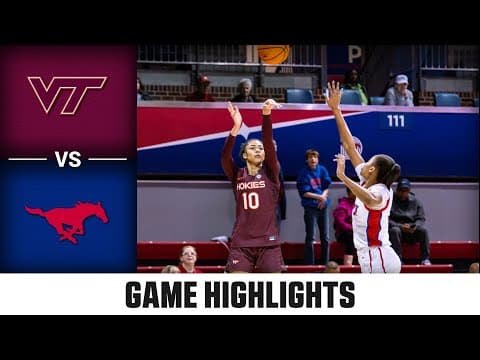 Virginia Tech vs. SMU Game Highlights | 2025-26 ACC Women's Basketball