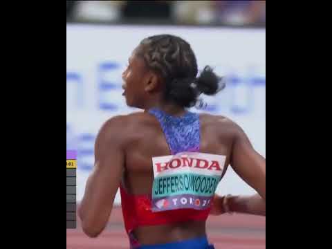 10.61 SECONDS 🤯 Melissa Jefferson-Wooden wins the women's 100m with a championship RECORD. 🥇