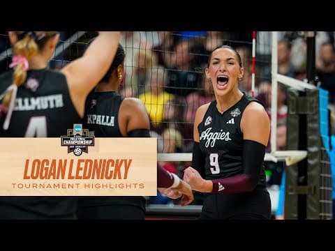 Logan Lednicky 2025 NCAA volleyball tournament highlights