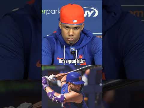 Juan Soto, asked about losing lineup protection of Pete Alonso, right away credited Bo Bichette 🤝