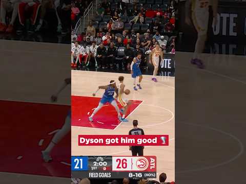 That Australian spin cycle hits different 😮 #nba #hawks #dysondaniels