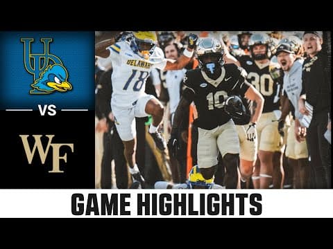 Delaware vs. Wake Forest Game Highlights | 2025 ACC Football