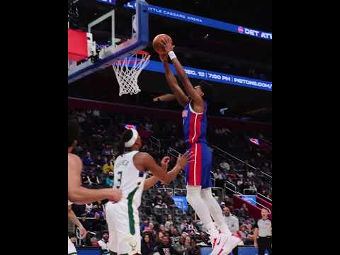 Cade Sets It Up ➡️ Ausar Throws It Down #nba #pistons